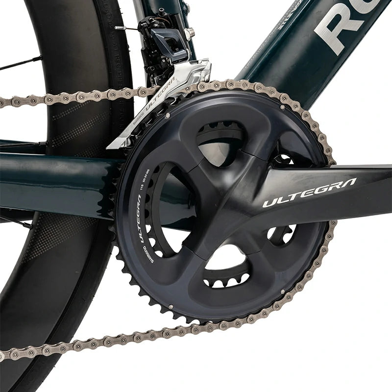Carbon Fiber Road Bike T700 Shimano 105 Di2 Electronic Hydraulic Disc – Pegasus Blue/Green