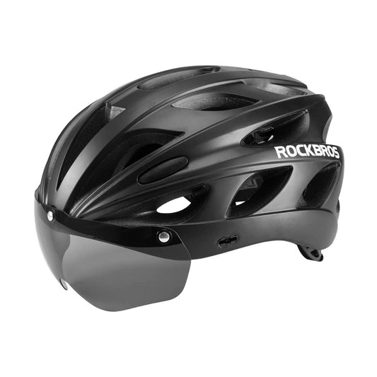 ROCKBROS Lightweight Cycling Helmet with Removable Goggles & Sun Visor