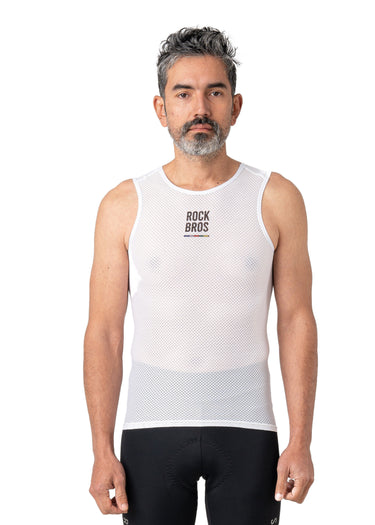 ROCKBROS Road-to-Sky Cycling Sleeveless Base Layer #Color_White