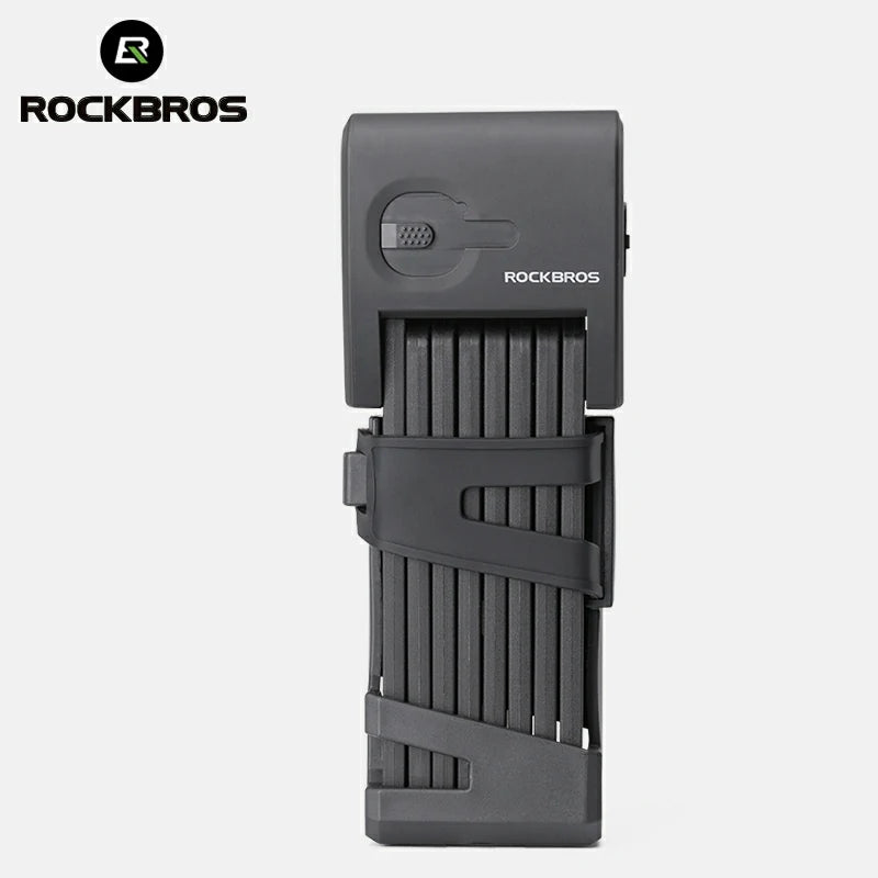 ROCKBROS Folding Bike Lock Smart Fingerprint Heavy Duty Anti Theft Bike Lock - ROCKBROS