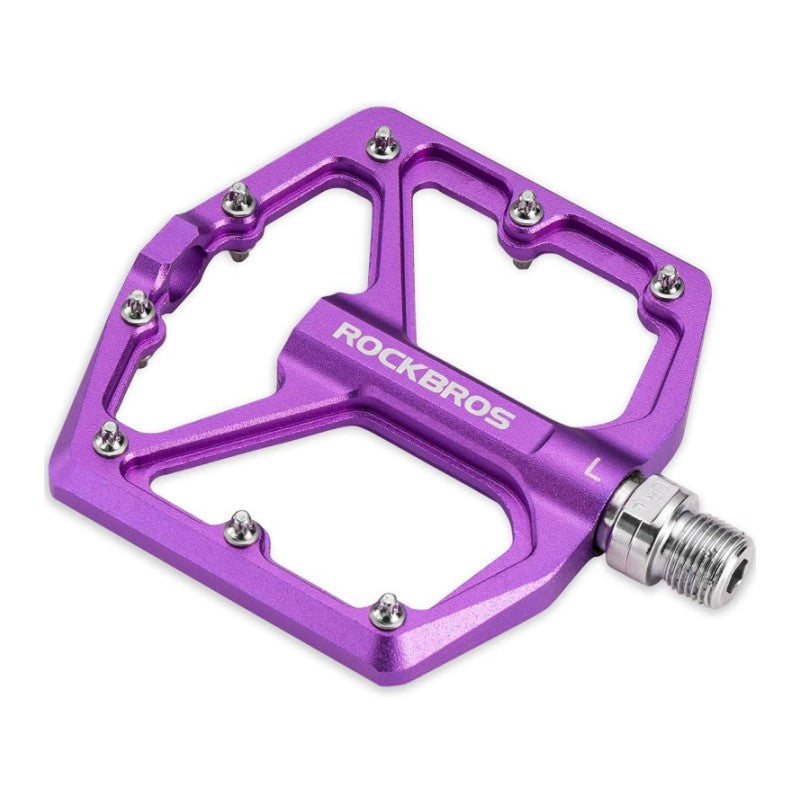 ROCKBROS Bike Pedals Lightweight Aluminum Platform 9/16'' Sealed Bearing - ROCKBROS