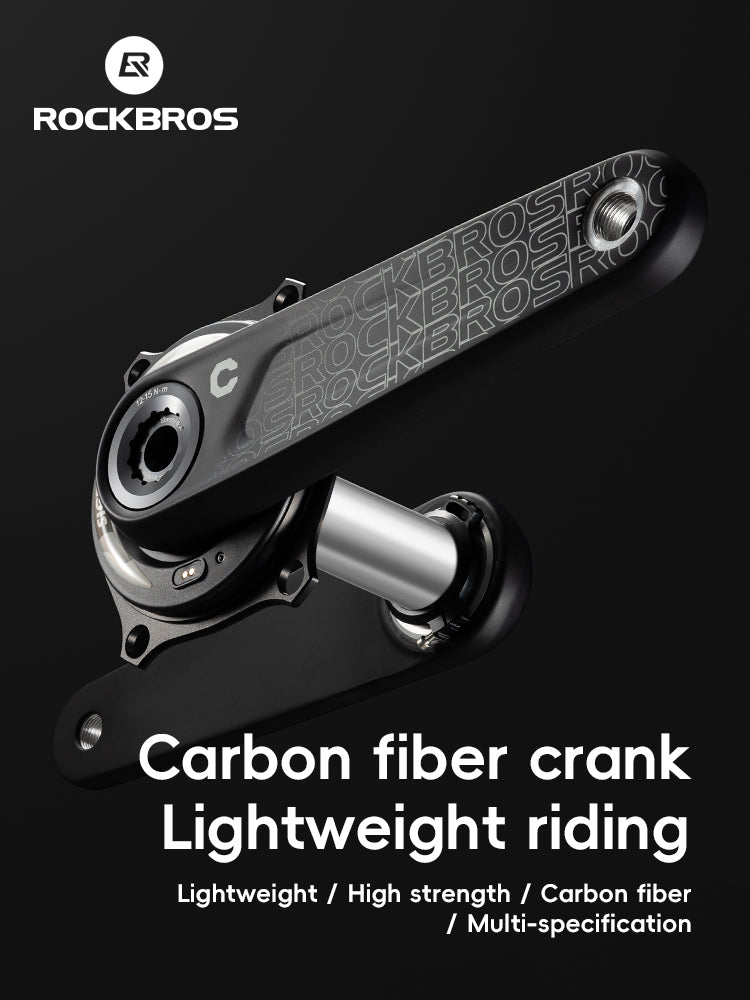 ROCKBROS Carbon Fiber Bike Crankset - ROCKBROS