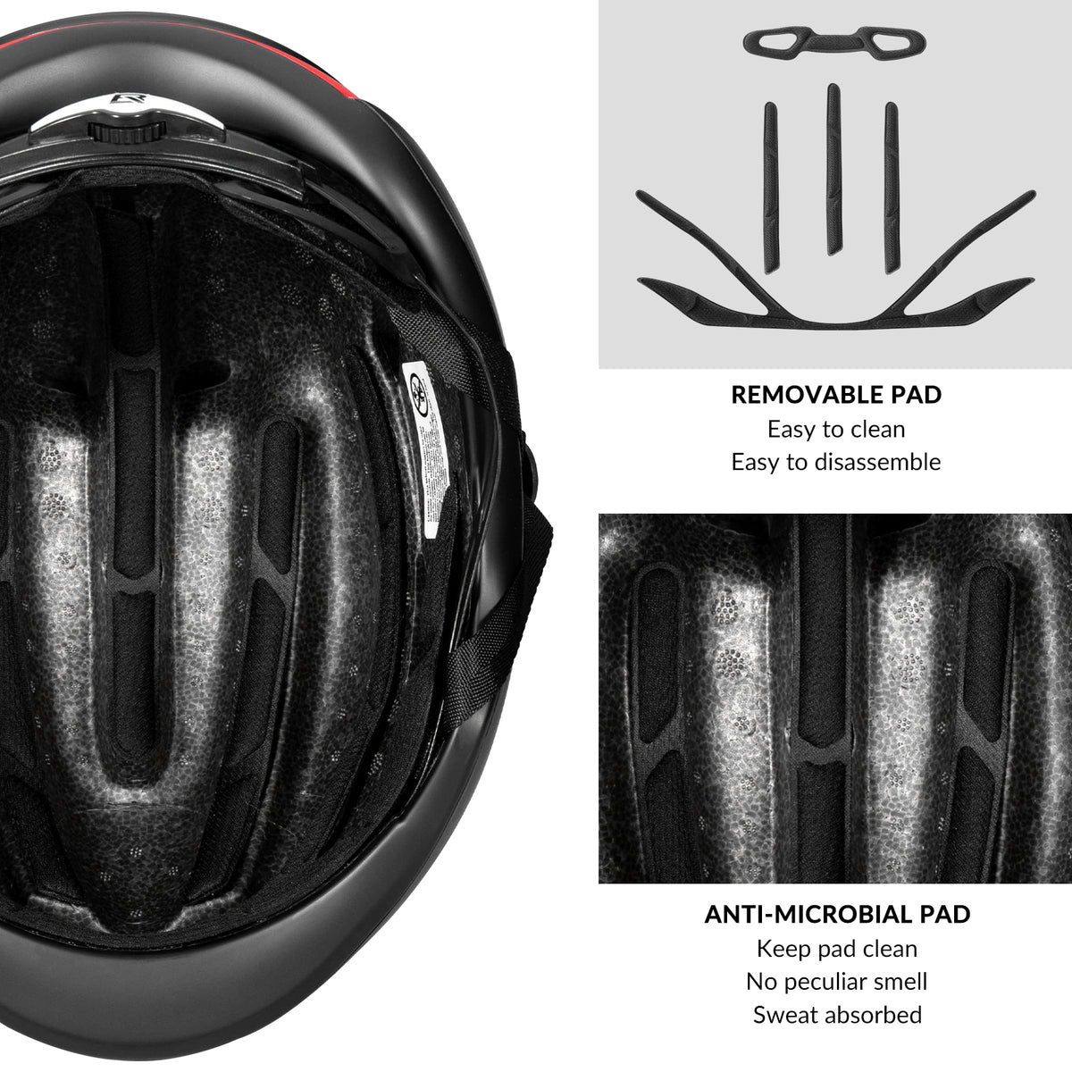 ROCKBROS Road Aero Bike Helmet for Adults TT Triathlon Helmet for Cycl ROCKBROS Road Aero Bike Helmet for Adults TT Triathlon Helmet for Cycl