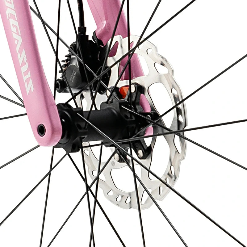 Carbon Fiber Road Bike T700 Shimano 105 Di2 Electronic Hydraulic Disc – Pegasus Pink