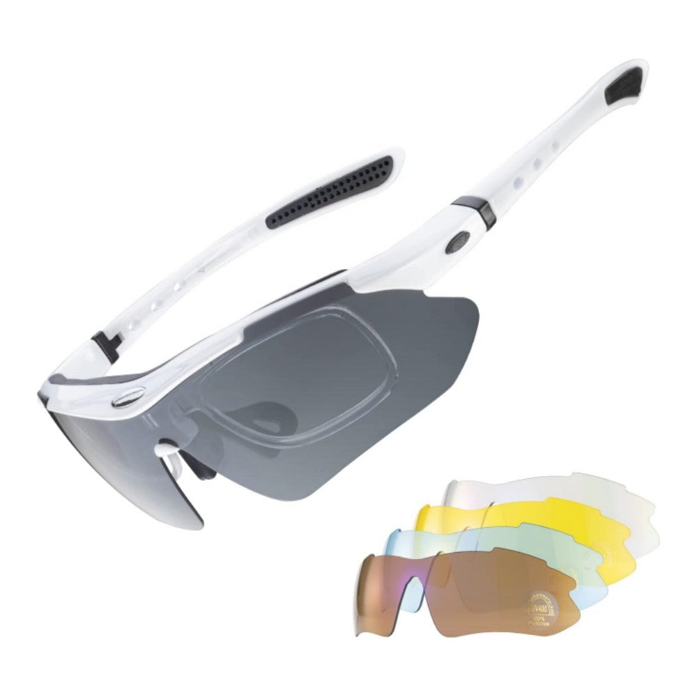 ROCKBROS-Slim Polarised Sports Sunglasses With 4 Interchangeable Lens - ROCKBROS