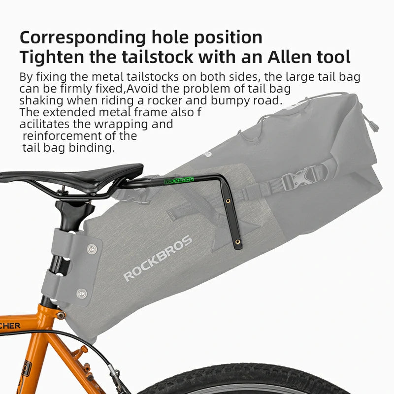 Multifunction Saddle Rail Rear Rack