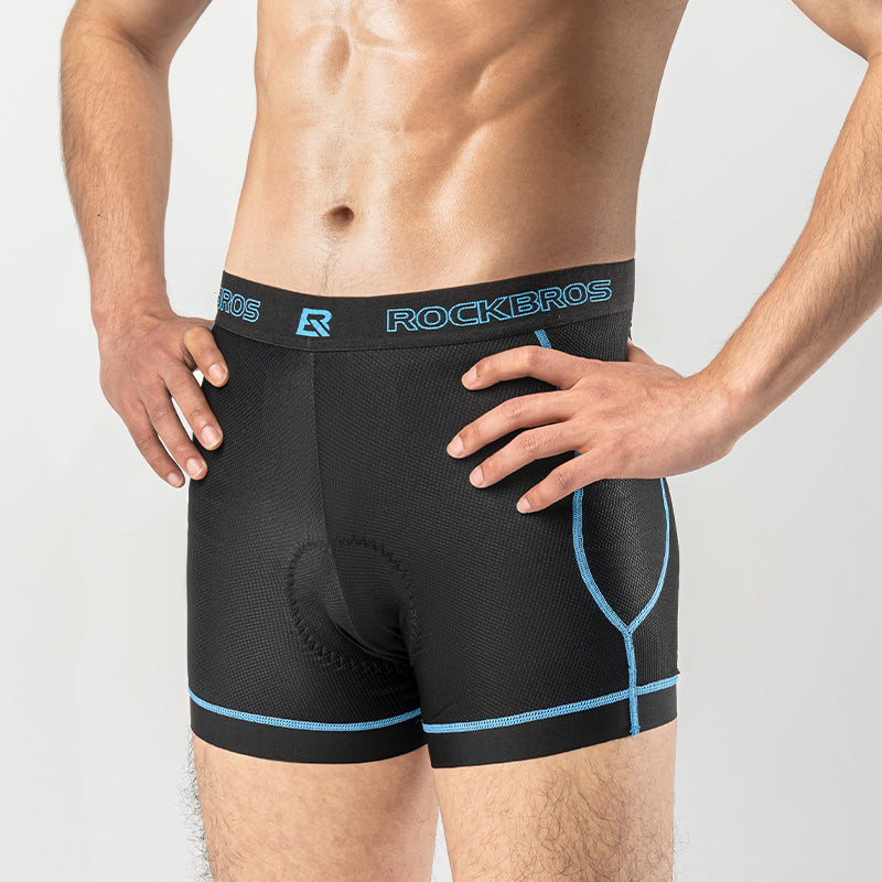 ROCKBROS Sports Men's Cycling Underwear Liner Shorts 3D Padded