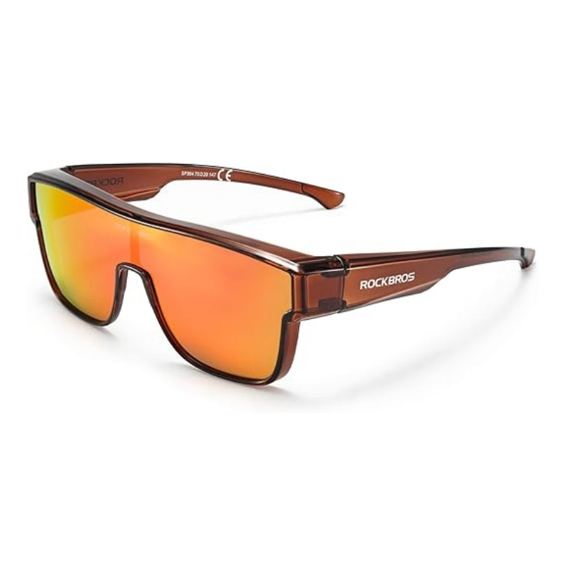ROCKBROS Polarized Fit Over Glasses Sunglasses UV400 Wrap Around for Men Women - ROCKBROS