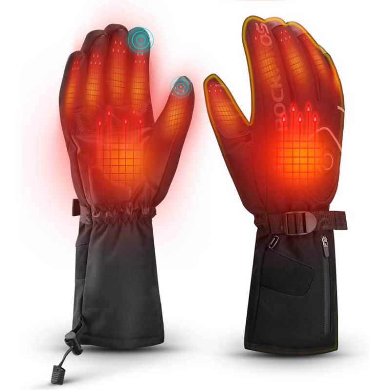 ROCKBROS Heated Cycling Gloves for Men Women Rechargeable Battery