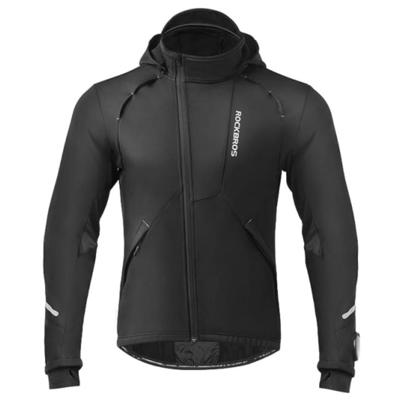 ROCKBROS Winter Cycling Jacket Windproof Jacket with TPU Power Touchscreen
