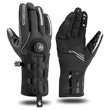 ROCKBROS Winter Gloves for Men Cycling Full Finger Touch Screen