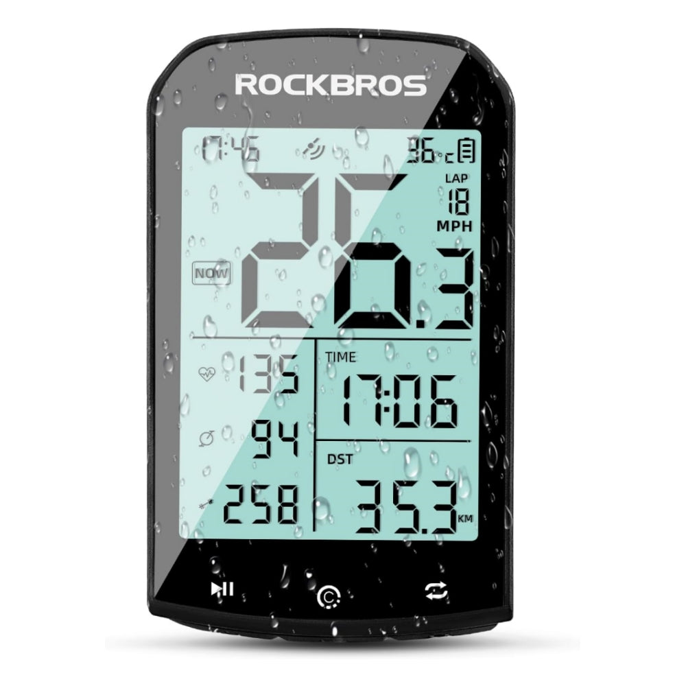 ROCKBROS M1 Wireless Bike Computer Waterproof  2.9inch LCD Screen GPS/BDS/Galileo Position System