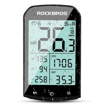ROCKBROS M1 Wireless Bike Computer Waterproof  2.9inch LCD Screen GPS/BDS/Galileo Position System
