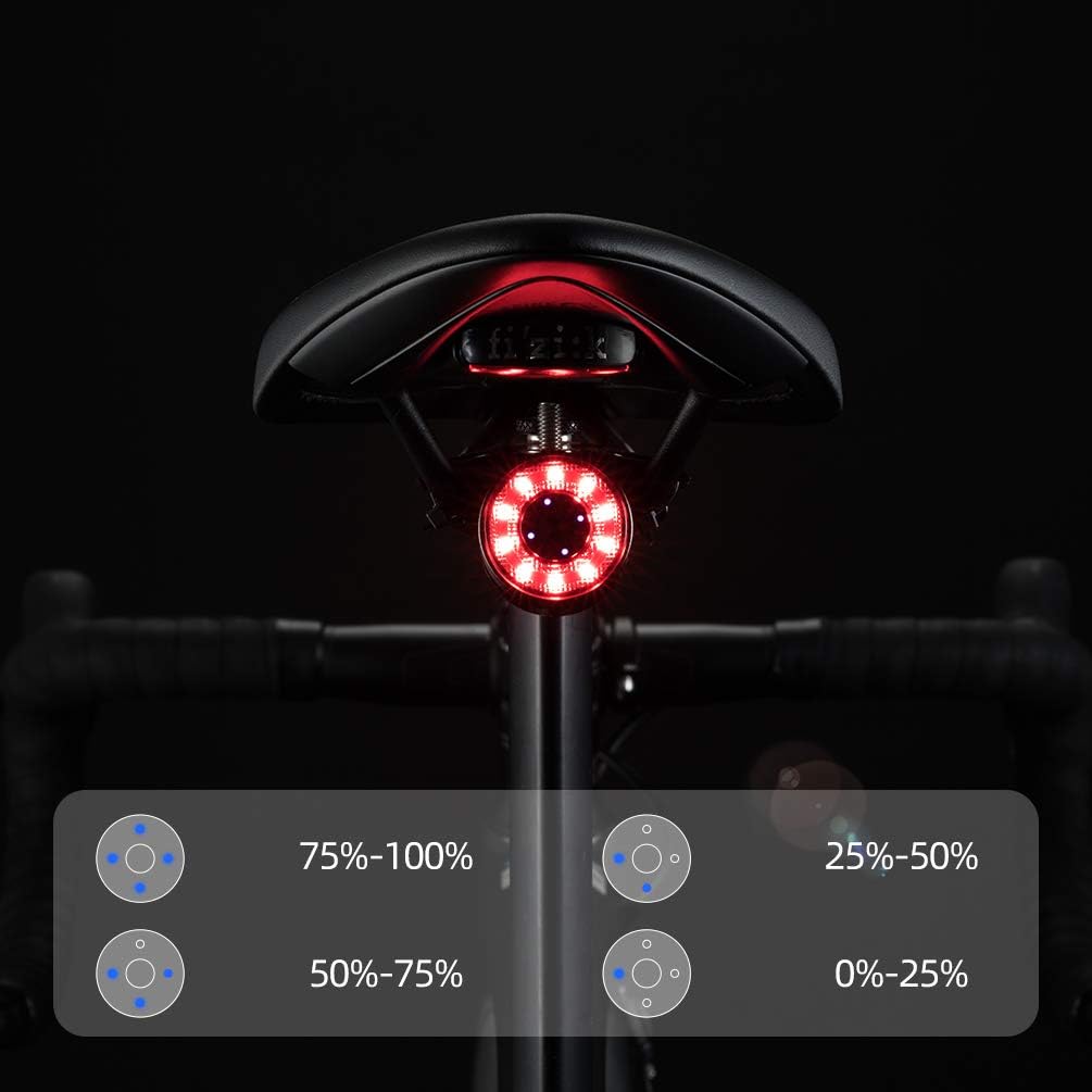 ROCKBROS Q1 Bike Tail Light  Rechargeable  Waterproof - ROCKBROS