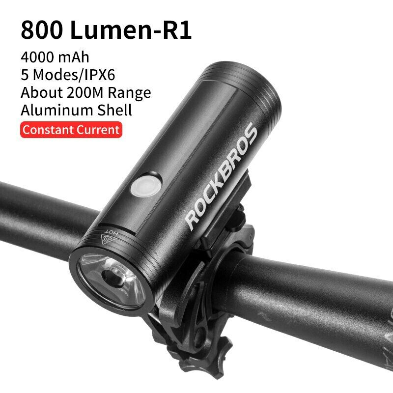 Bicycle Headlight USB Rechargeable Waterproof 400/800 Lumens