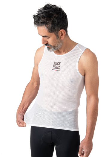 ROCKBROS Road-to-Sky Cycling Sleeveless Base Layer #Color_White
