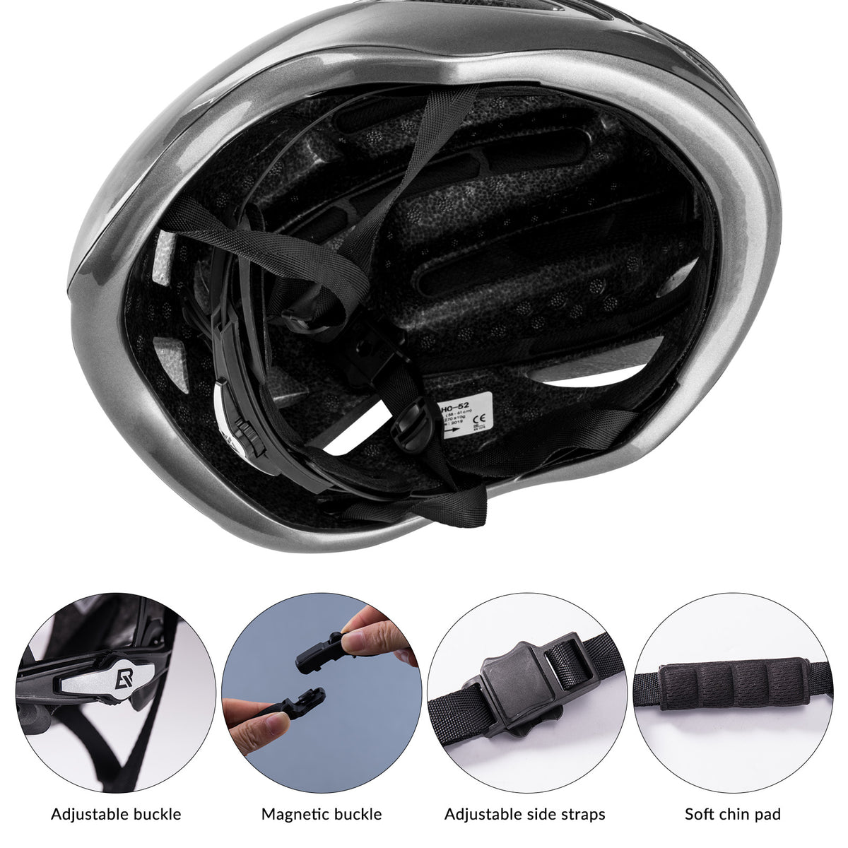 ROCKBROS Road Aero Bike Helmet for Adults TT Triathlon Helmet for Cycl