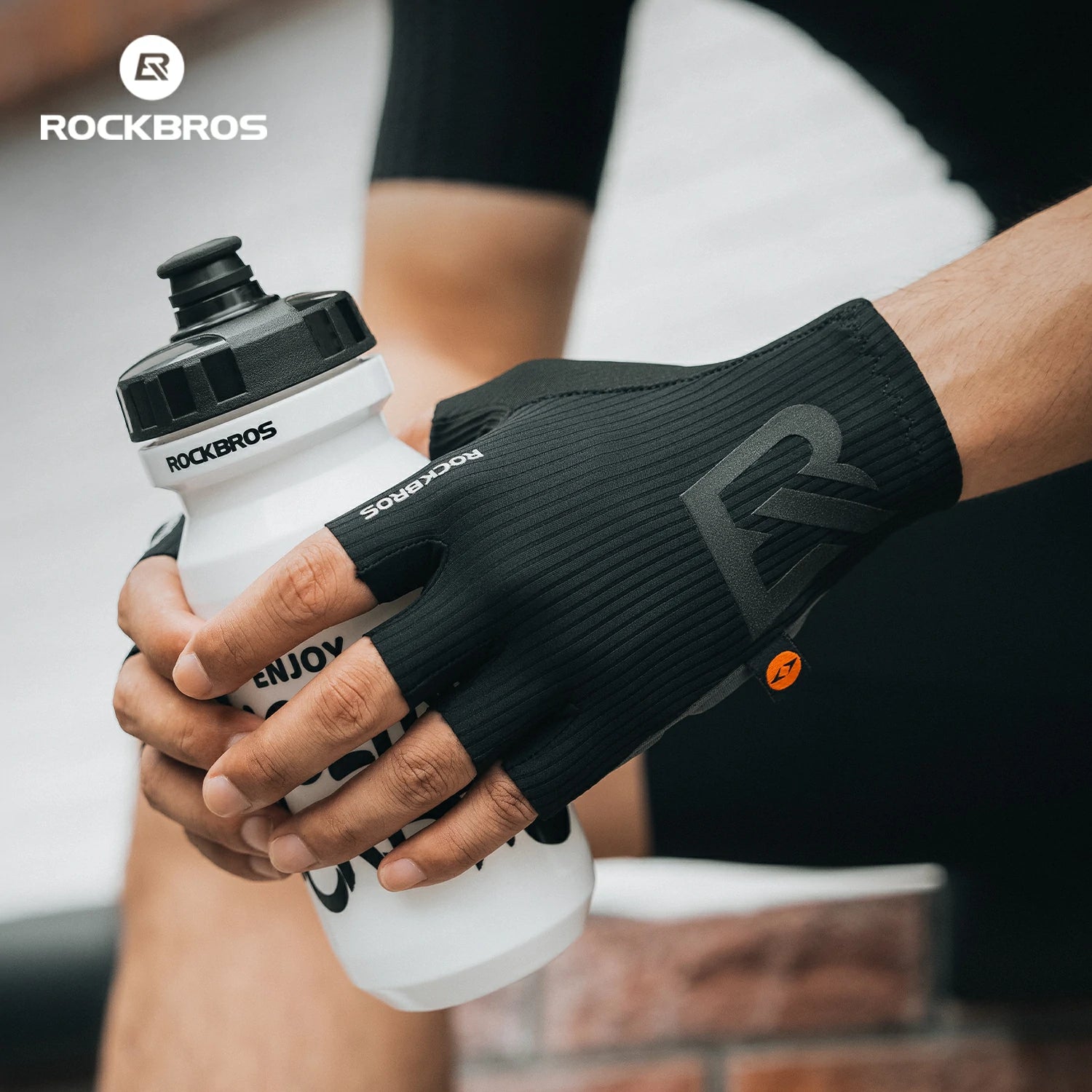 ROCKBROS Elastic Interface® Half-Finger Gel Padded Cycling Gloves