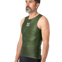 ROCKBROS Road-to-Sky Cycling Sleeveless Base Layer #Color_Army Green