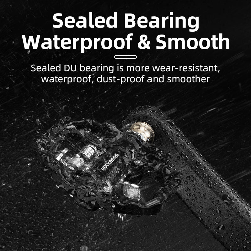 ROCKBROS SPD Dual-Purpose Bike Pedals - Compatible with Shimano MTB/Road - ROCKBROSUSA