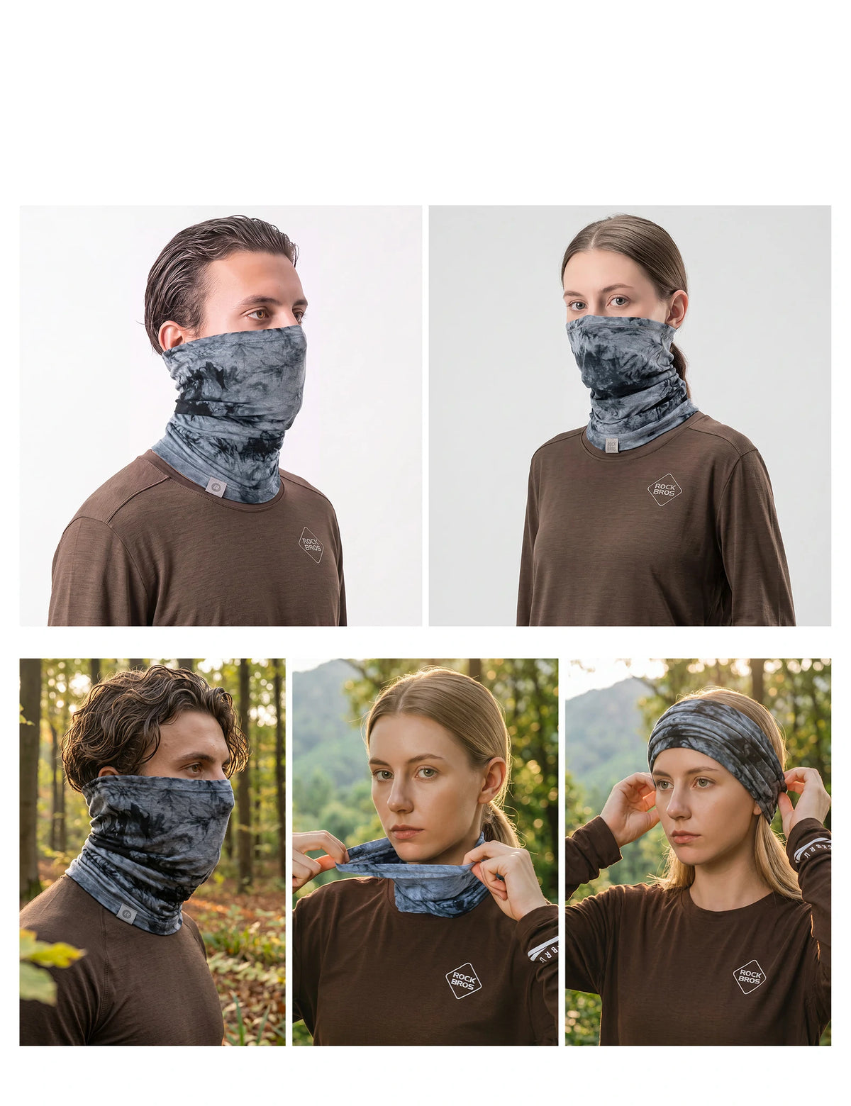 Tencel Wool Winter Cycling Balaclava, Windproof Helmet Liner Neck Gaiter