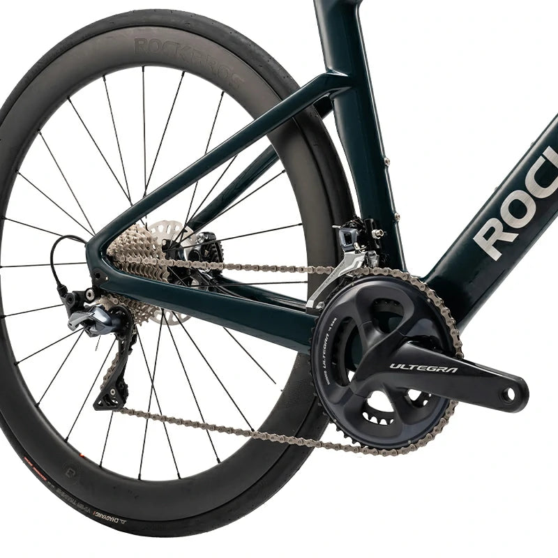 Carbon Fiber Road Bike T700 Shimano 105 Di2 Electronic Hydraulic Disc – Pegasus Blue/Green