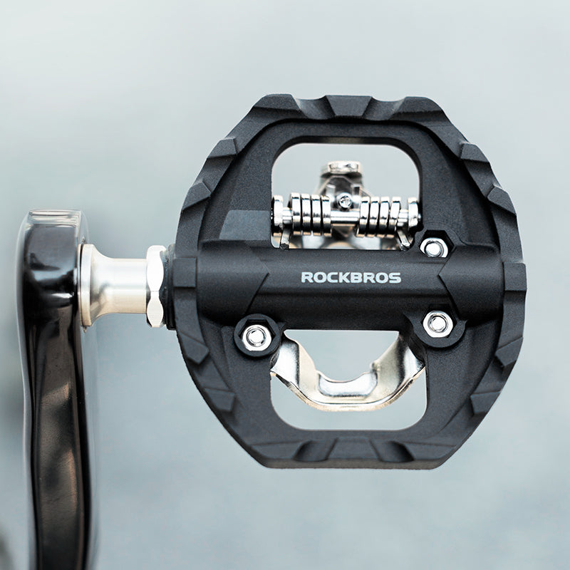 ROCKBROS SPD Dual-Purpose Bike Pedals - Compatible with Shimano MTB/Road - ROCKBROSUSA