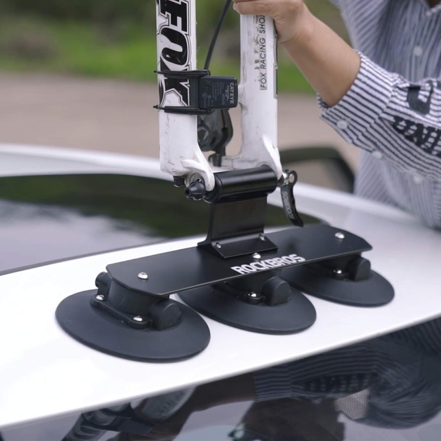 100mm Rack Adapter ROCKBROS Suction Cup Bike Rack Adapter 9/12/15/20mm Diameter 100/110mm