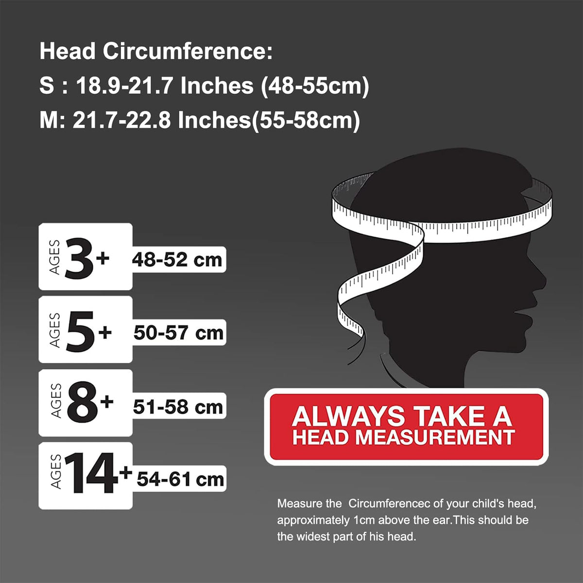 ROCKBROS Kids Full Face Bike Helmet Ages 5-14 Anti-Collision Detachabl