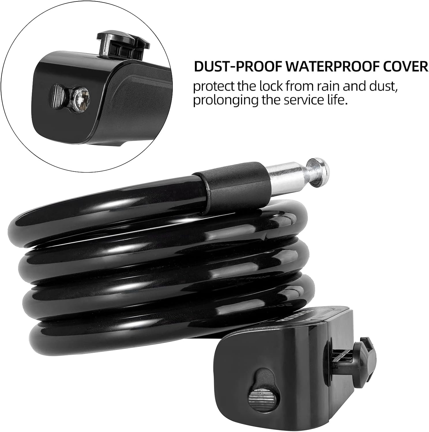 ROCKBROS 3ft Bike Cable Lock – Secure & Lightweight with Mounting ...