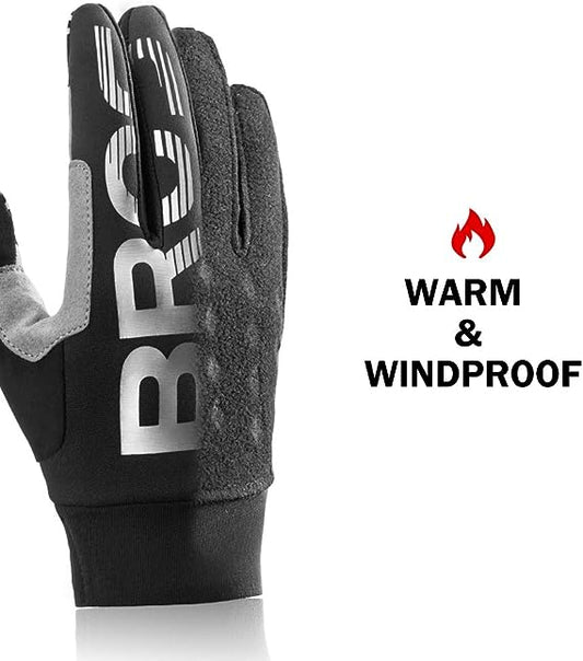 ROCKBROS Winter Cycling Full Finger Gloves with Touchscreen Function.