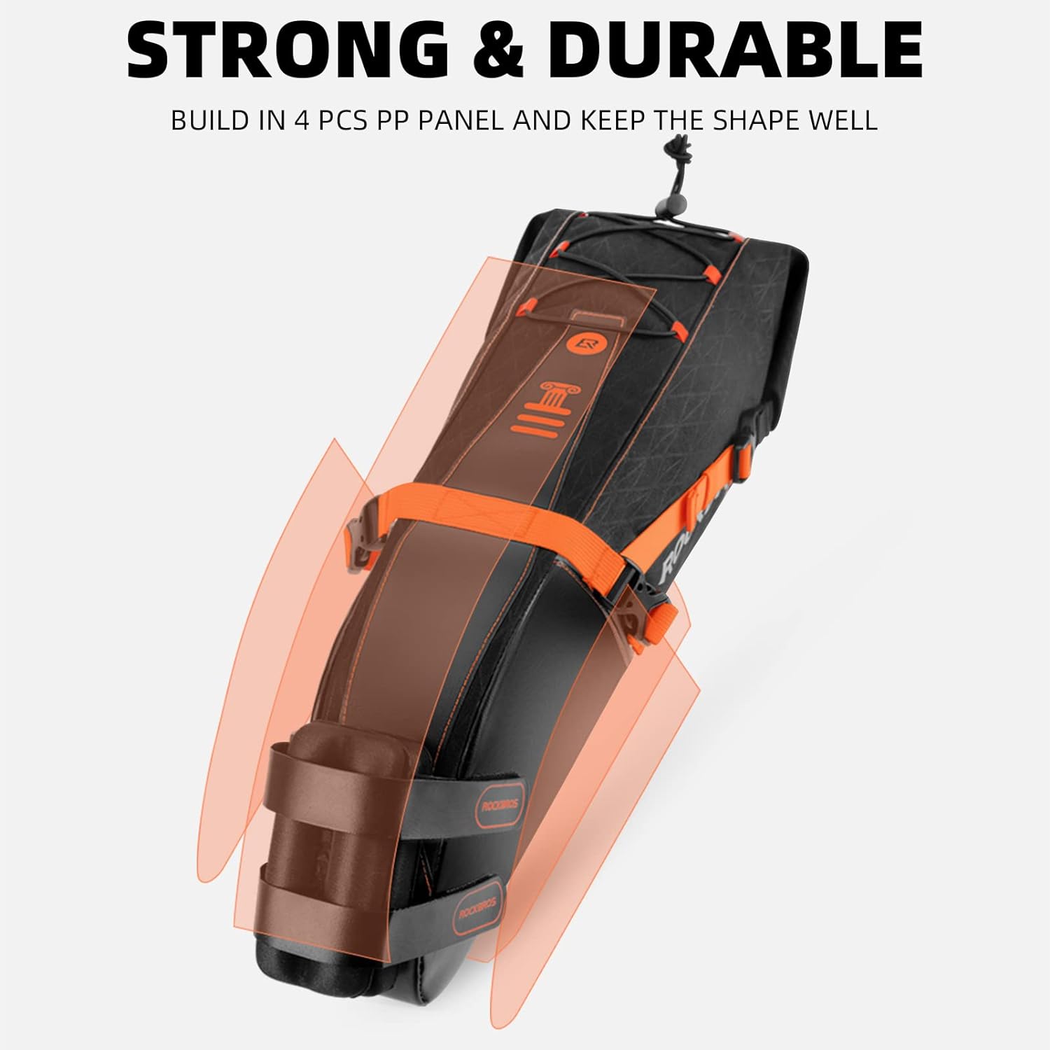 ROCKBROS 10L Waterproof Bike Saddle Bag Large Capacity Easy Install - ROCKBROS
