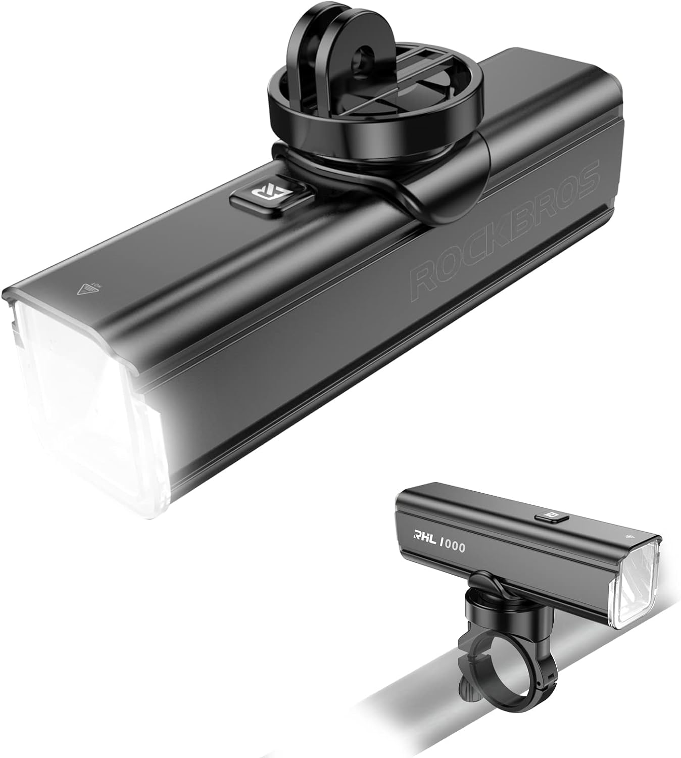 ROCKBROS RHL1000 Bike Headlight 1000 Lumens 4500 mAh IPX6 Waterproof - ROCKBROS