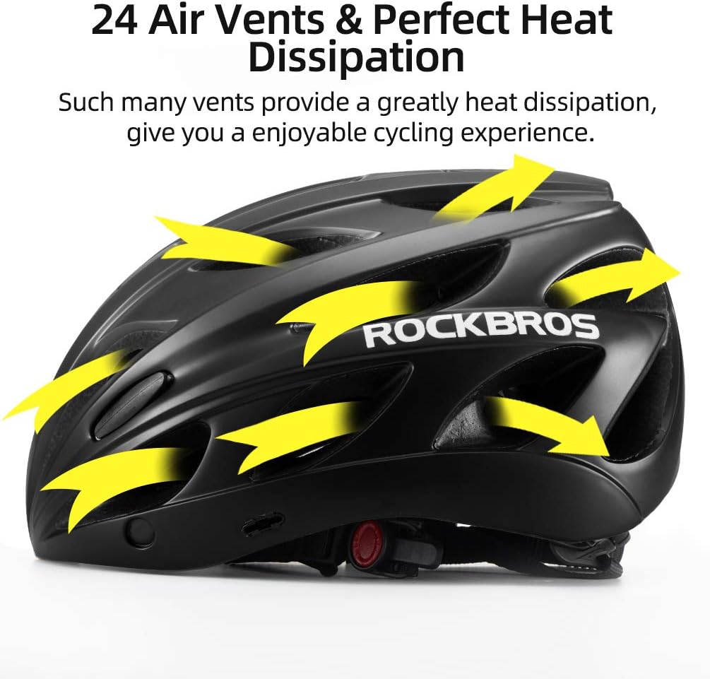 ROCKBROS Lightweight Cycling Helmet with Removable Goggles & Sun Visor