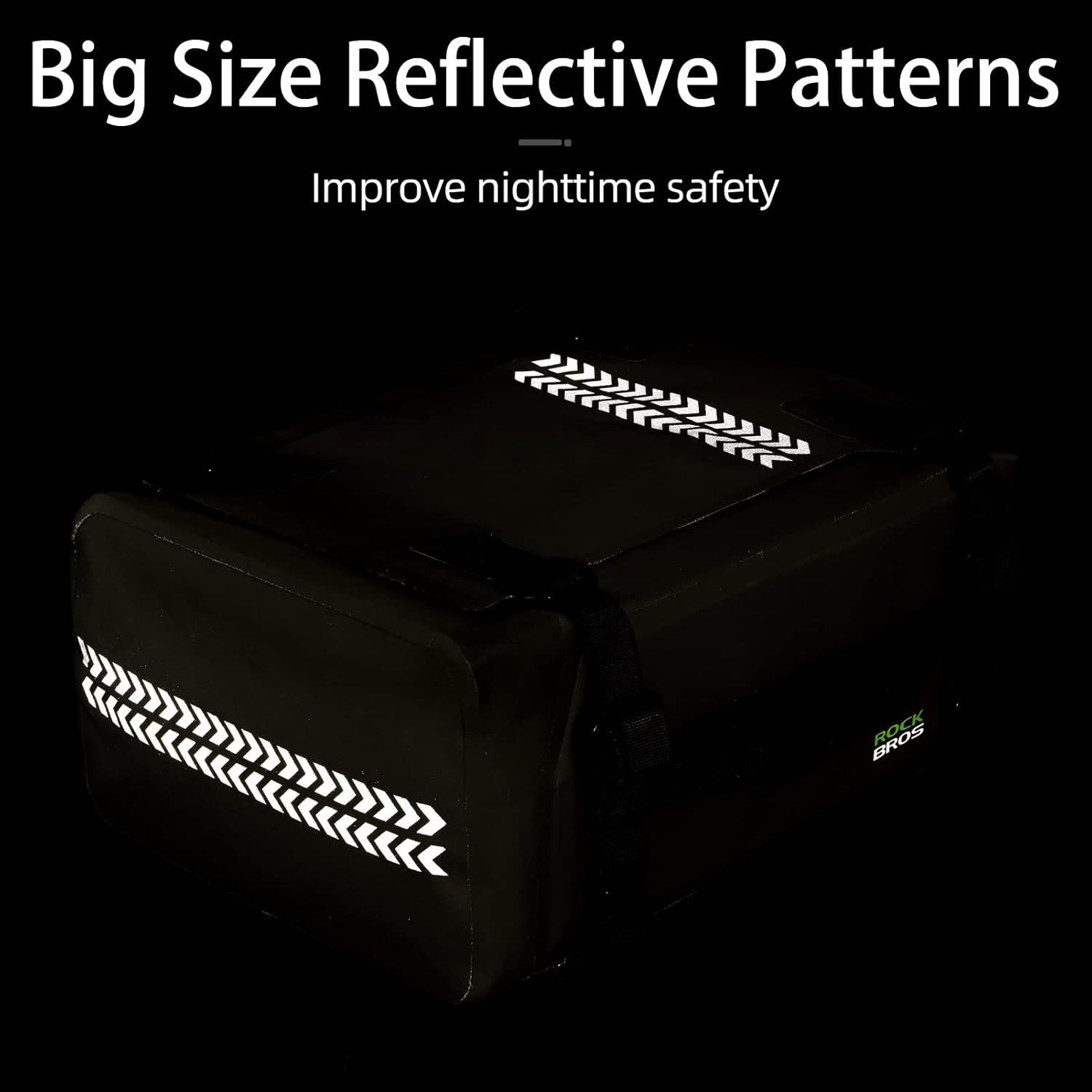 ROCKBROS 30L Waterproof Motorcycle Tail Bag  Universal Fit Durable - ROCKBROS