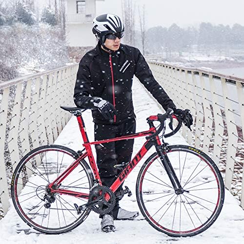  ROCKBROS Winter Cycling Jacket for Men Thermal Fleece Windproof  Jacket Running Biking Hiking : Clothing, Shoes & Jewelry