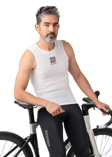 ROCKBROS Road-to-Sky Cycling Sleeveless Base Layer #Color_White