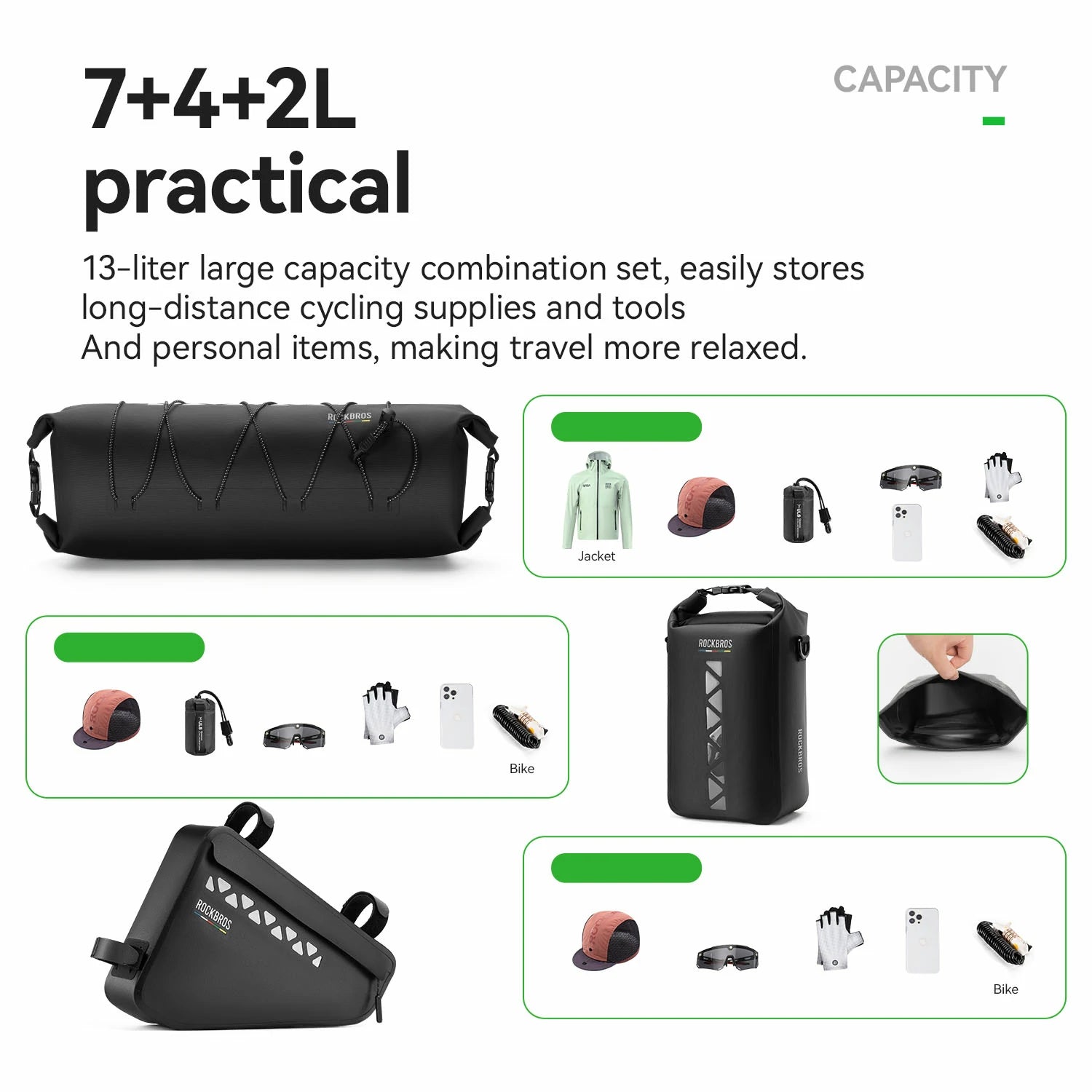 TL-17 Bags 100% Waterproof Bike Bags ROAD TO SKY