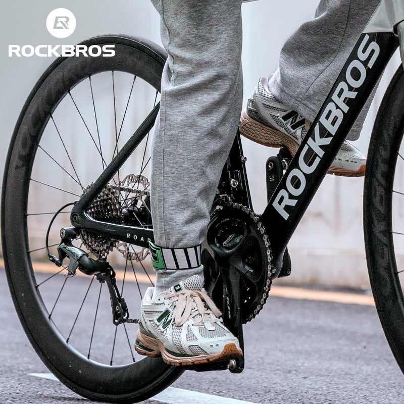 ROCKBROS Anti-Roll Chain Riding Leg Straps Adjustable Reflective
