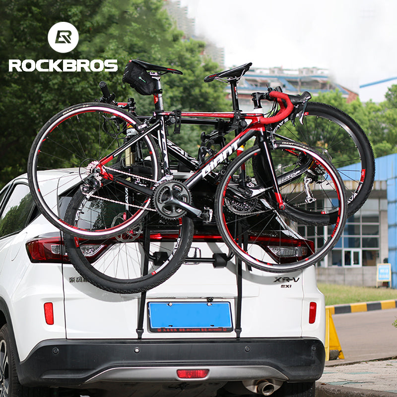 ROCKBROS Ciclismo al aire libre Portabicicletas trasero para coche Portátil para exteriores