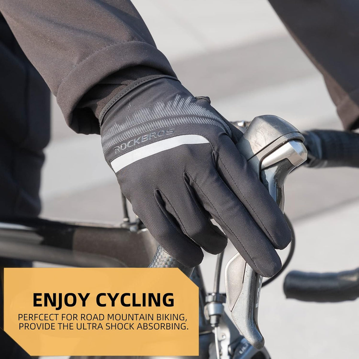ROCKBROS Cycling Gloves Shock Absorbing, Breathable, Anti-Slip for Men &  Women