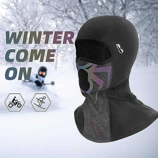 ROCKBROS Balaclava Ski Mask  Winter Fleece Thermal Face Mask Windproof Cold Weather Gear