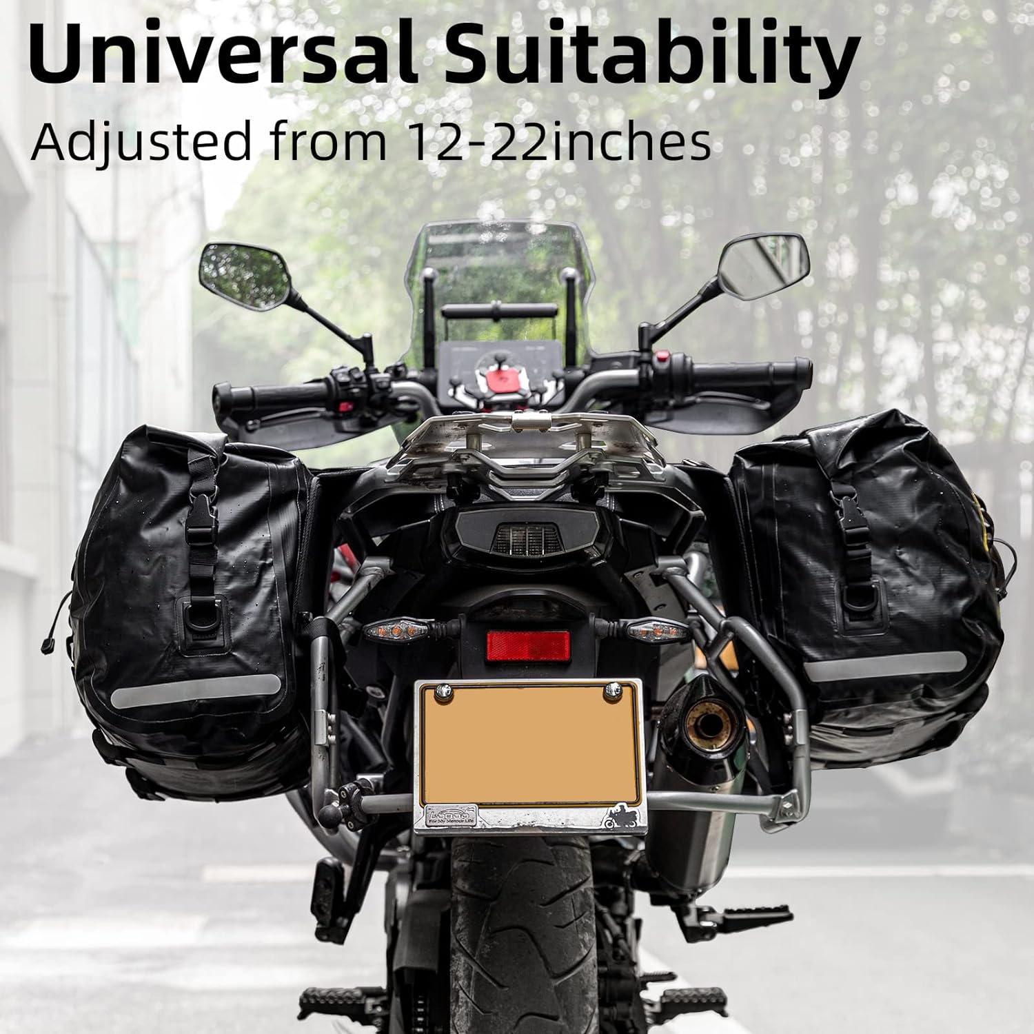 ROCKBROS 60L Waterproof Motorcycle Saddle Bags Durable Removable 2 PCS - ROCKBROS