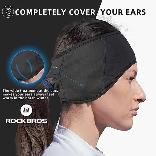 ROCKBROS Fleece Ear Warmers Earmuffs Headband Men Women