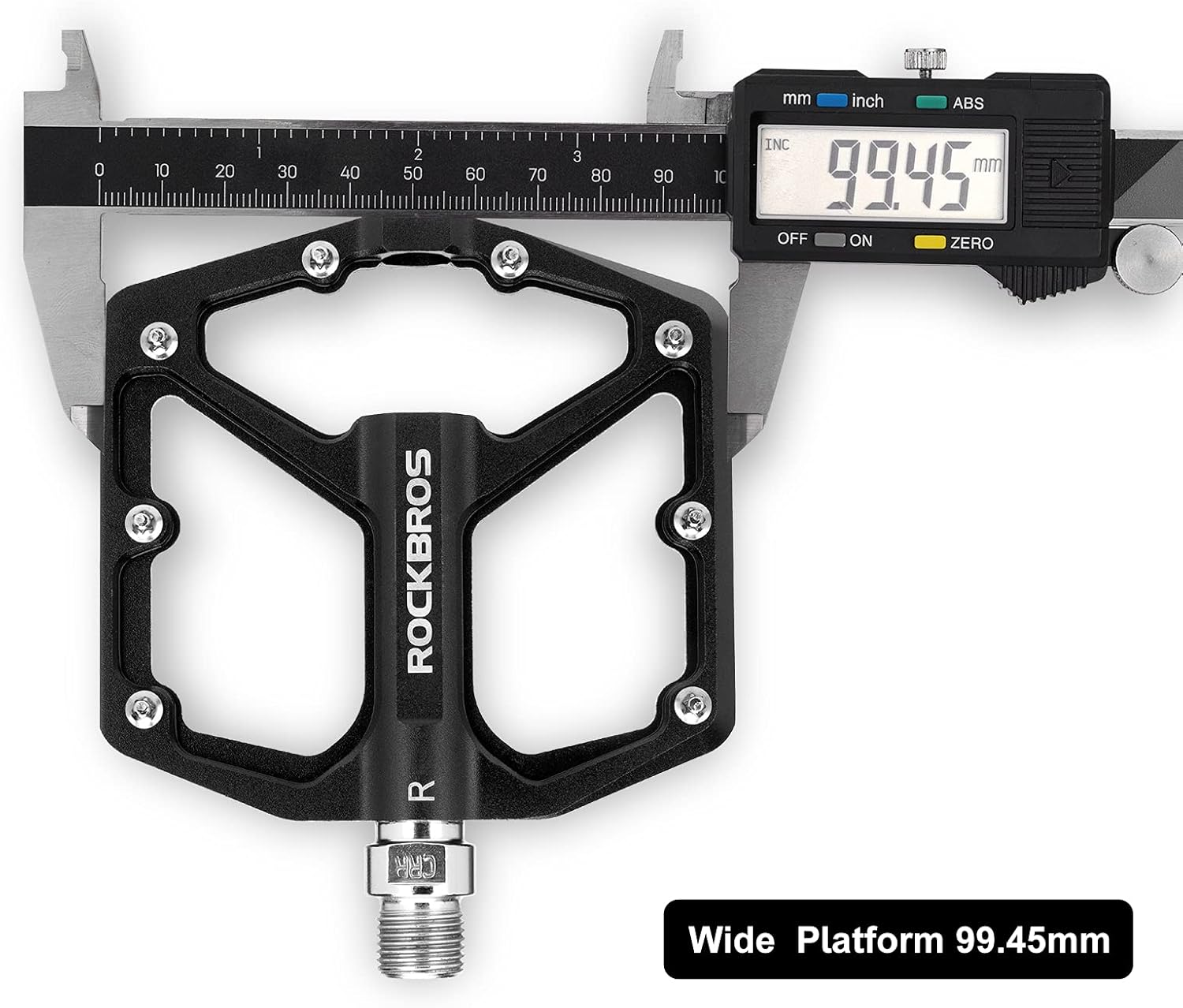 ROCKBROS Bike Pedals Lightweight Aluminum Platform 9/16'' Sealed Bearing - ROCKBROS