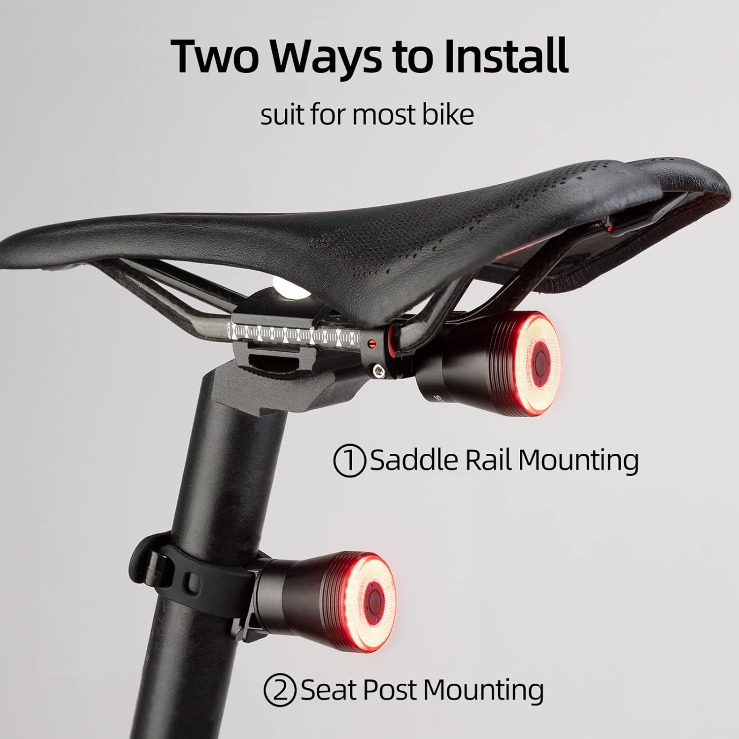 ROCKBROS Bike Tail Light Smart USB Rechargeable IPX6 Waterproof - ROCKBROS