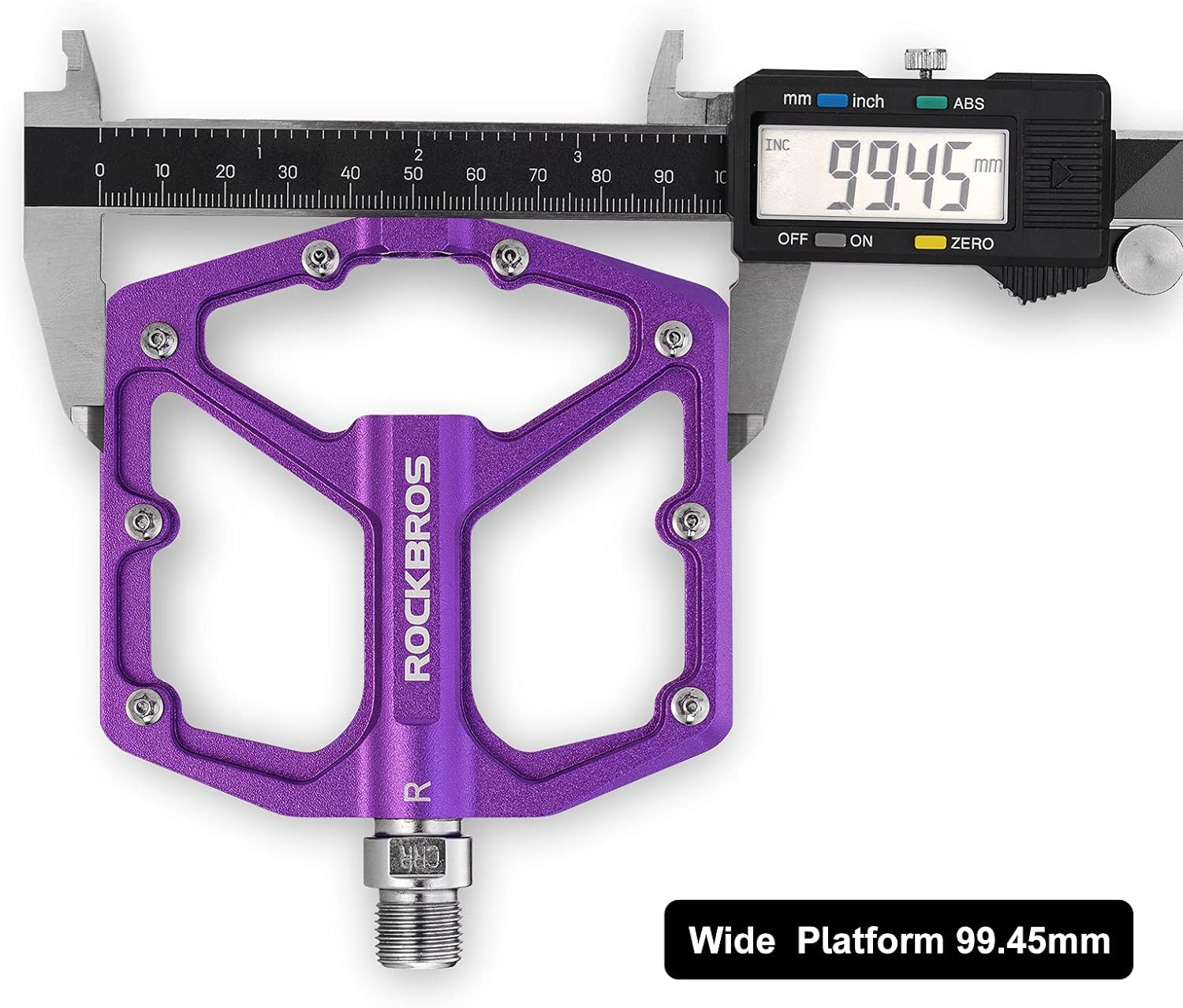 ROCKBROS Bike Pedals Lightweight Aluminum Platform 9/16'' Sealed Bearing - ROCKBROS