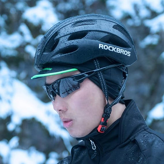 ROCKBROS Men's Cycling Cap Breathable Sun Proof Helmet Liner Hat Black