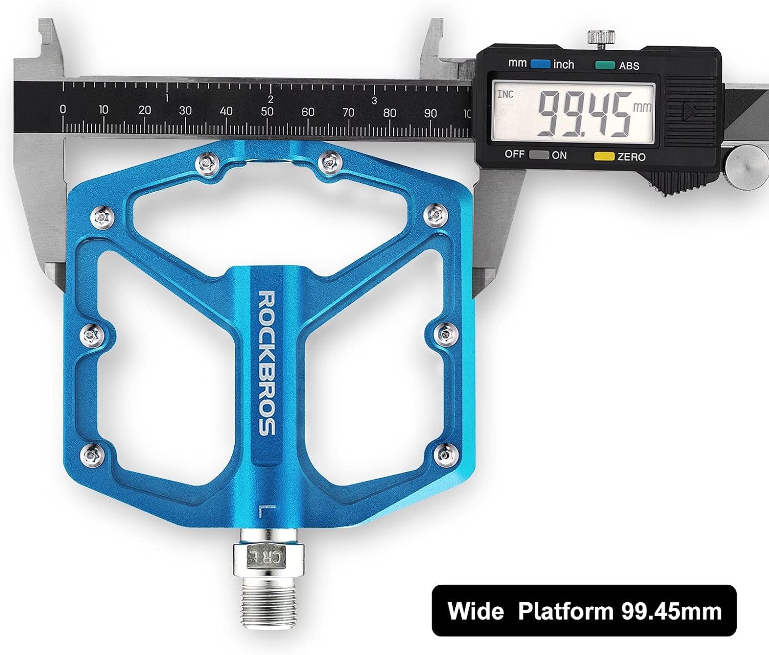 ROCKBROS Bike Pedals Lightweight Aluminum Platform 9/16'' Sealed Bearing - ROCKBROS
