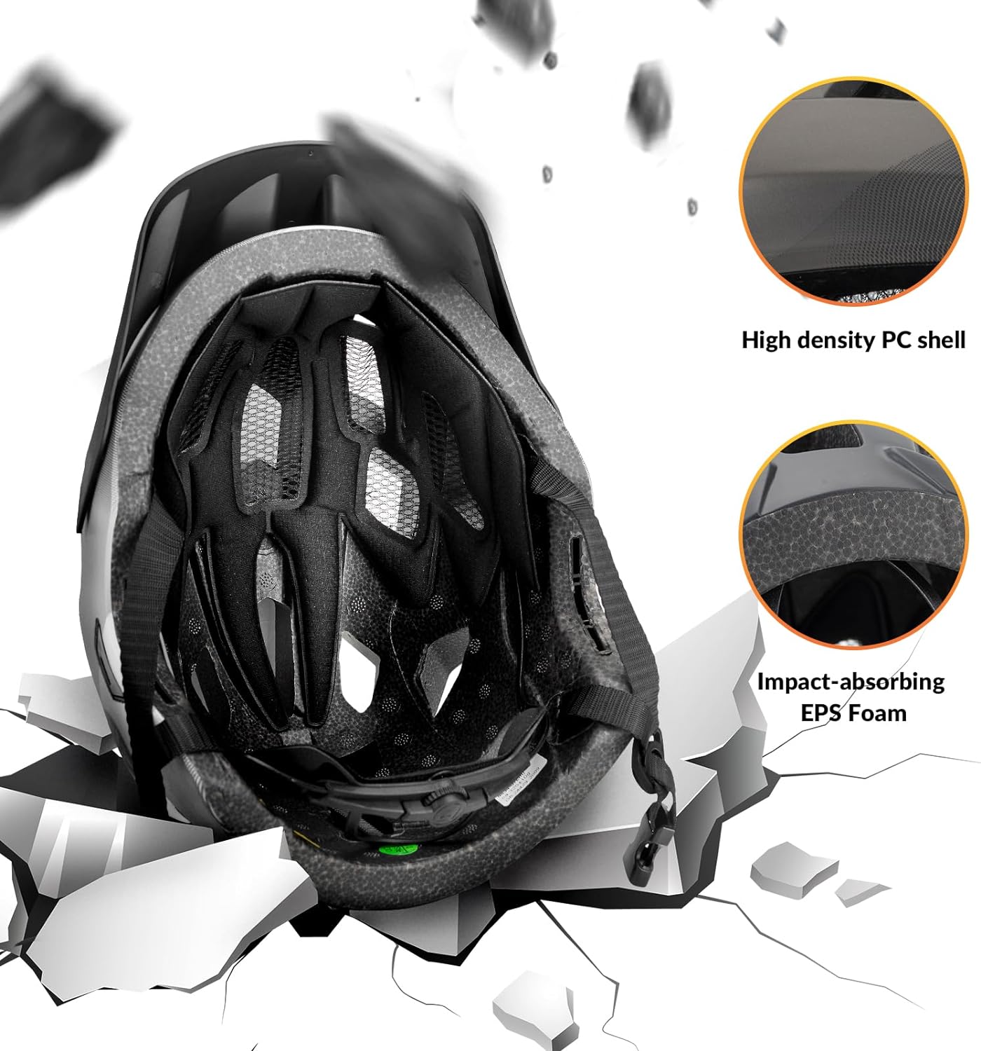 ROCKBROS Kids Full Face Bike Helmet Ages 5-14 Anti-Collision Detachable Chin - ROCKBROS